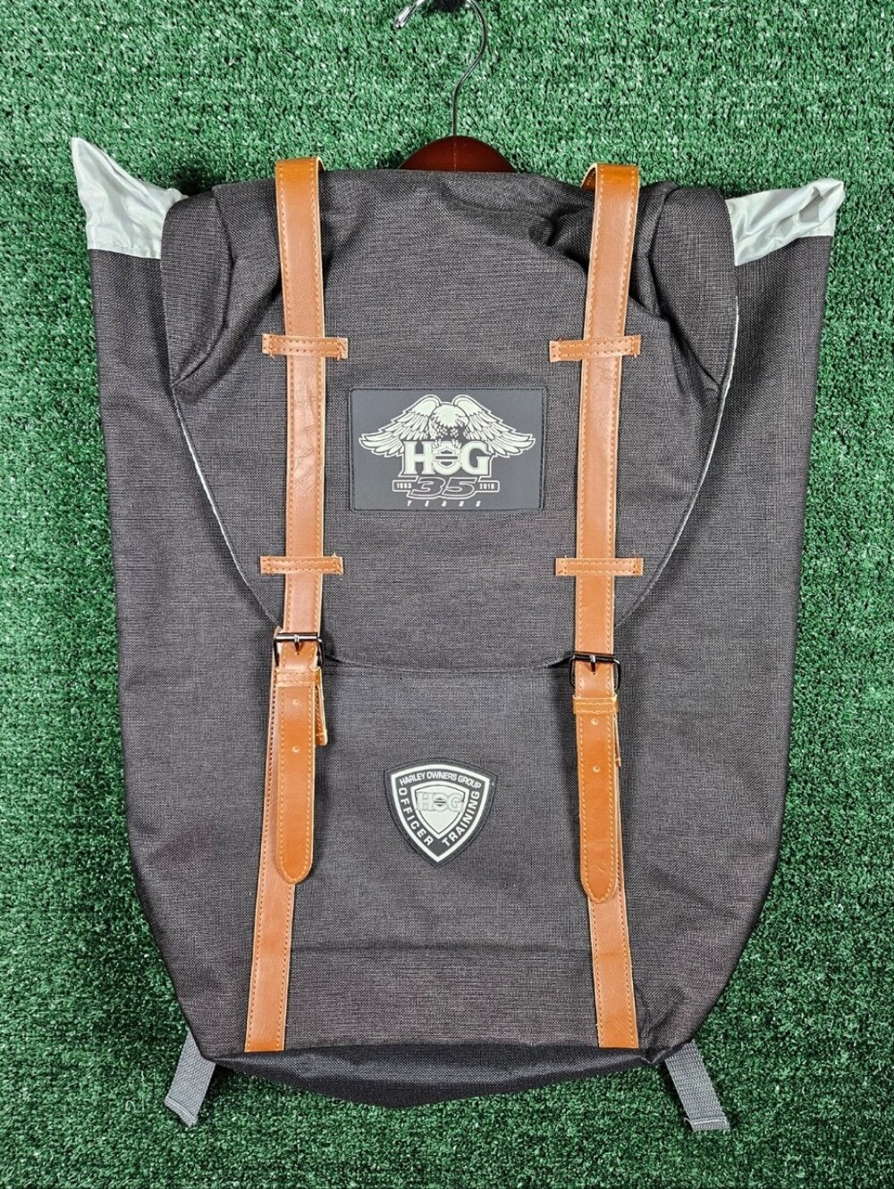 NWOT Harley Davidson (HOG 35 Years) Special Edition Roll-Top Backpack / 21"×17"